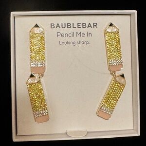 BaubleBar Sparkly “Pencil Me In” Earrings
